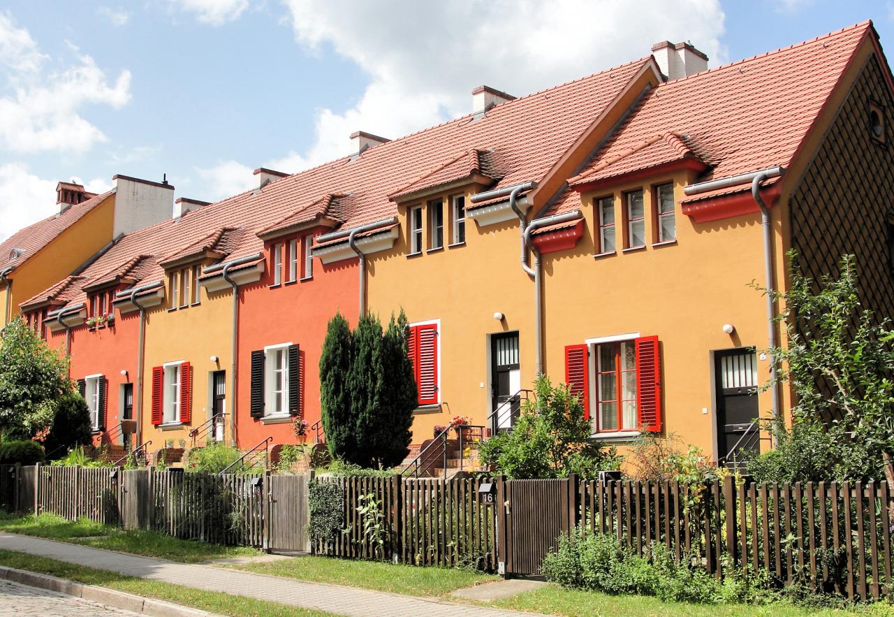 Häuser der Gartenstadt Falkenberg