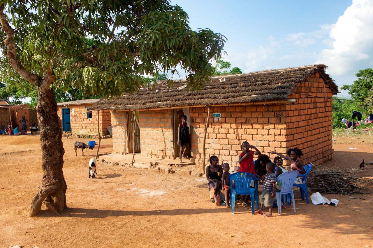 Typisches Haus in Mbanza Kongo, Angola