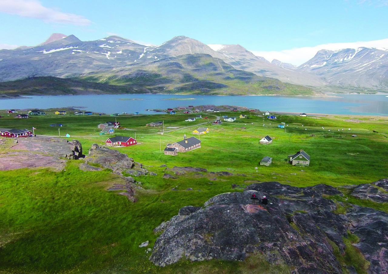 Tiefebene in Igaliku/Garðar, Kujataa, Grönland