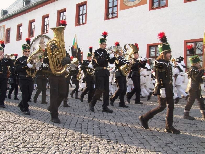 Bergparaden und Bergaufzüge in Sachsen