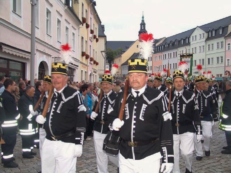 Bergparaden und Bergaufzüge in Sachsen