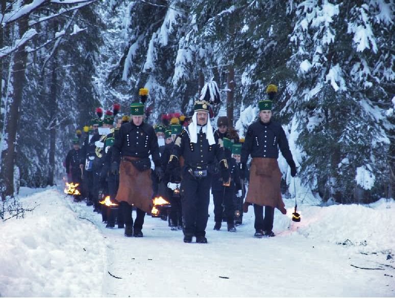 Bergparaden und Bergaufzüge in Sachsen