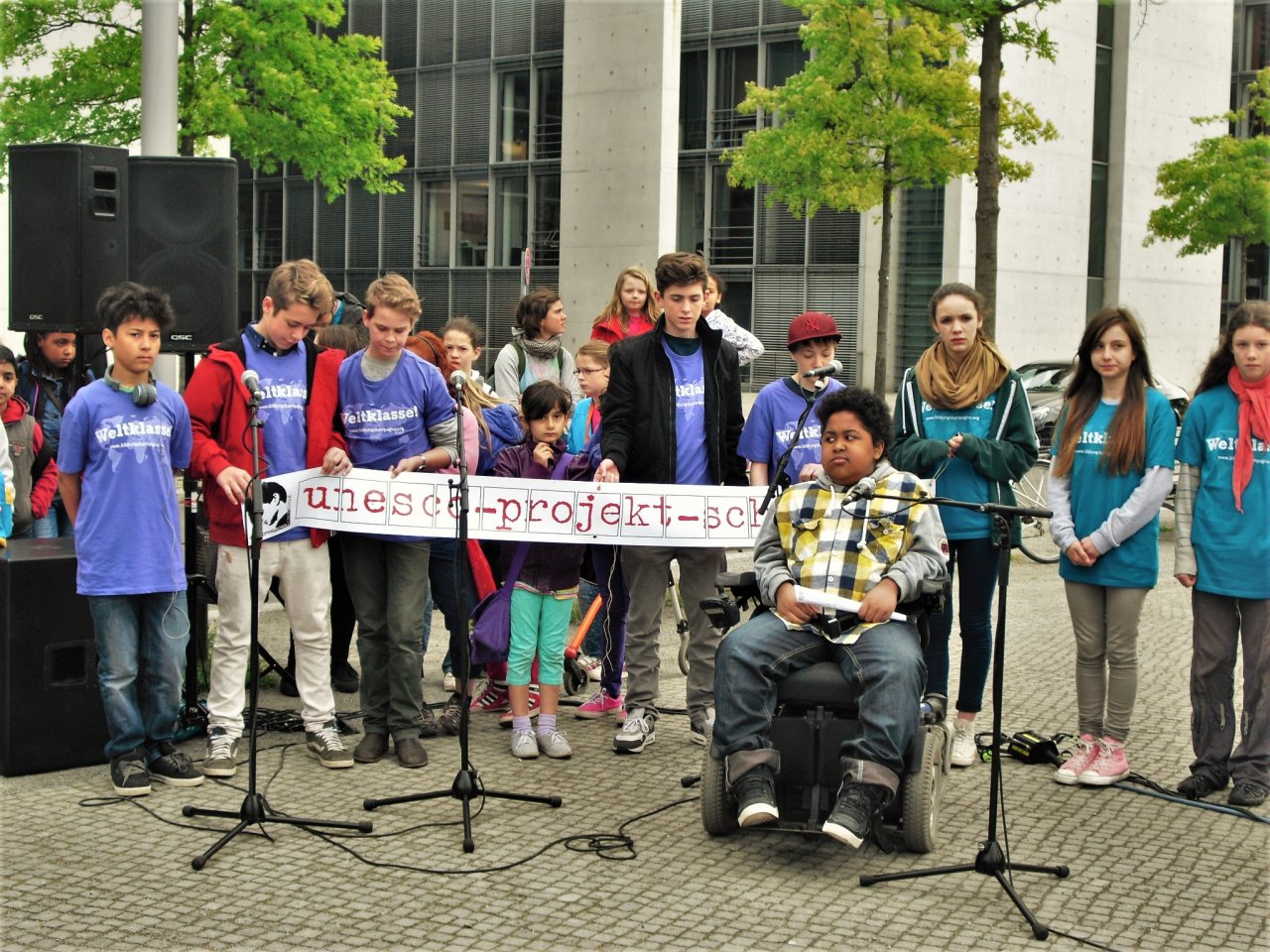 Inklusive Bildungskampagne im Berliner Regierungsviertel 