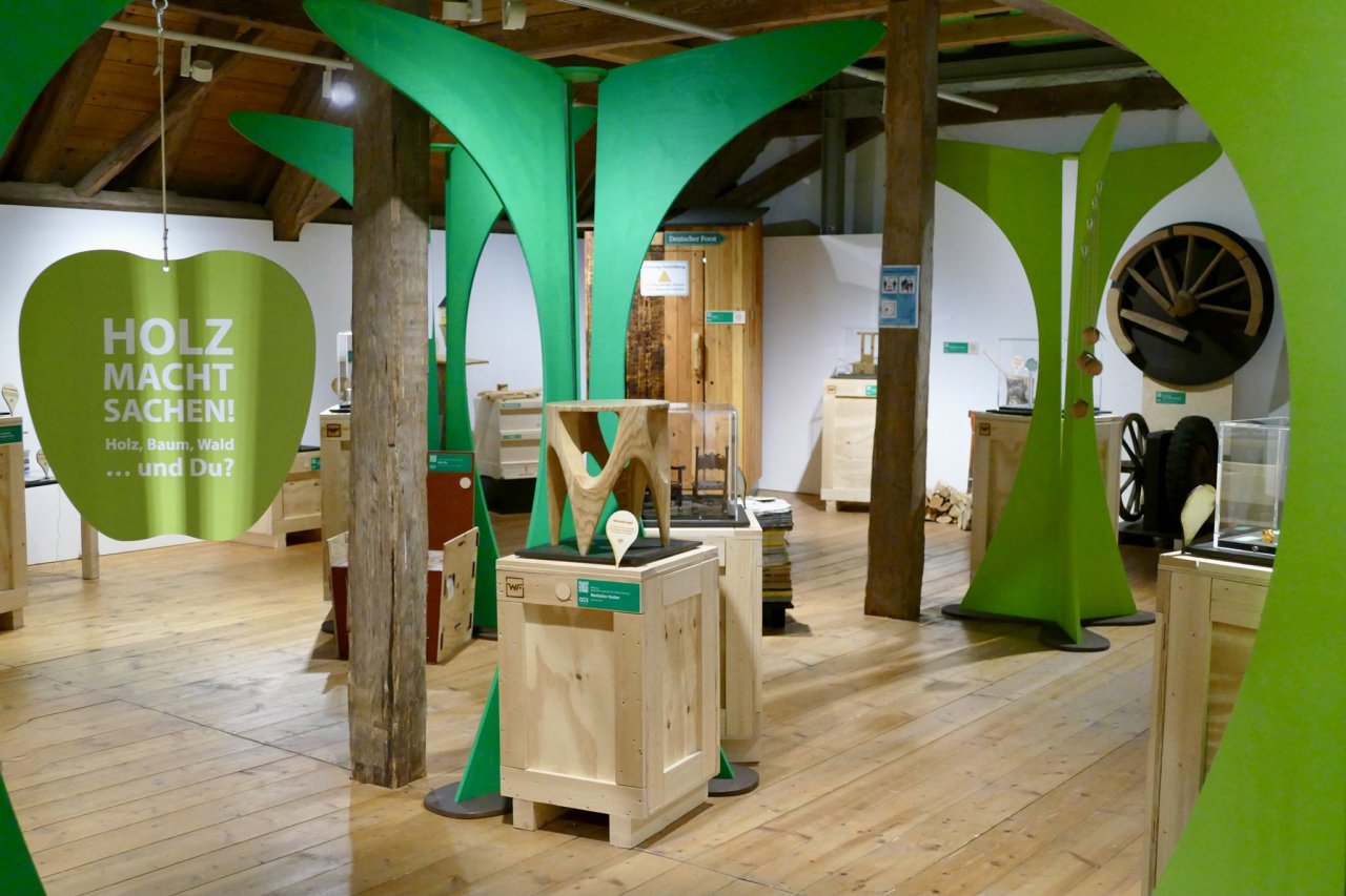 Ein Blick in einen der Ausstellungsräume im Museum KulturLandRies, Maihingen