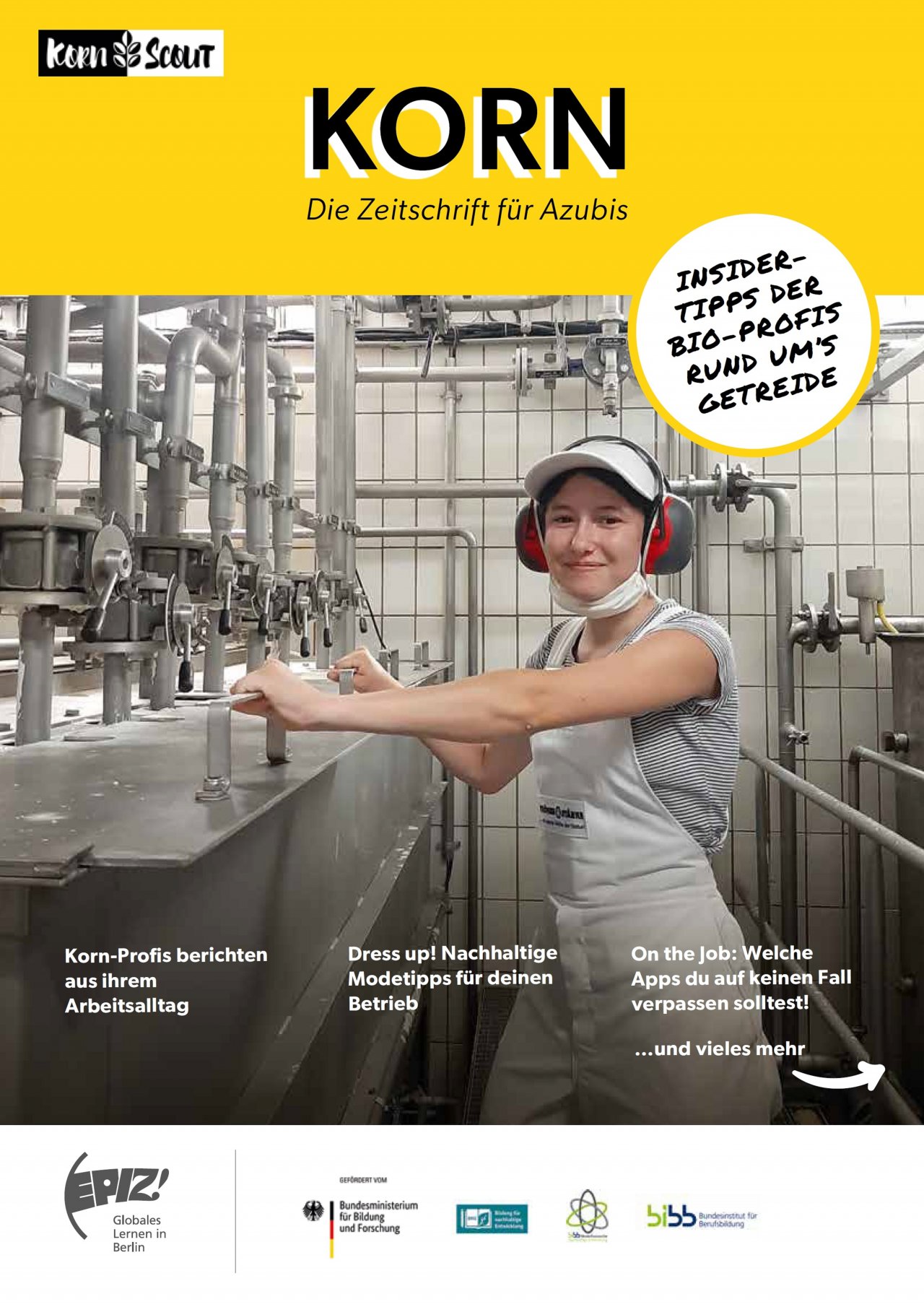 Cover der Korn-Zeitschrift "Tipps und Tricks der Bio-Profis rund ums Getreide"