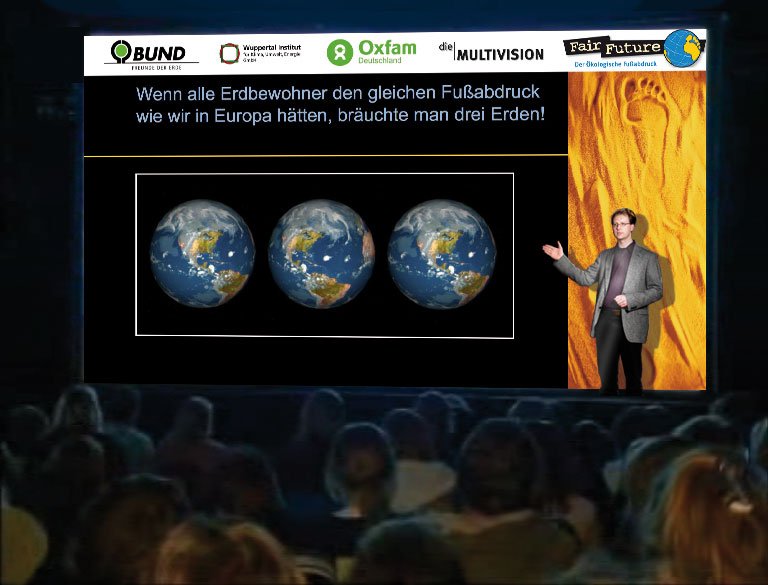 Multivision "Fair Future - der Ökologische Fußabdruck"
