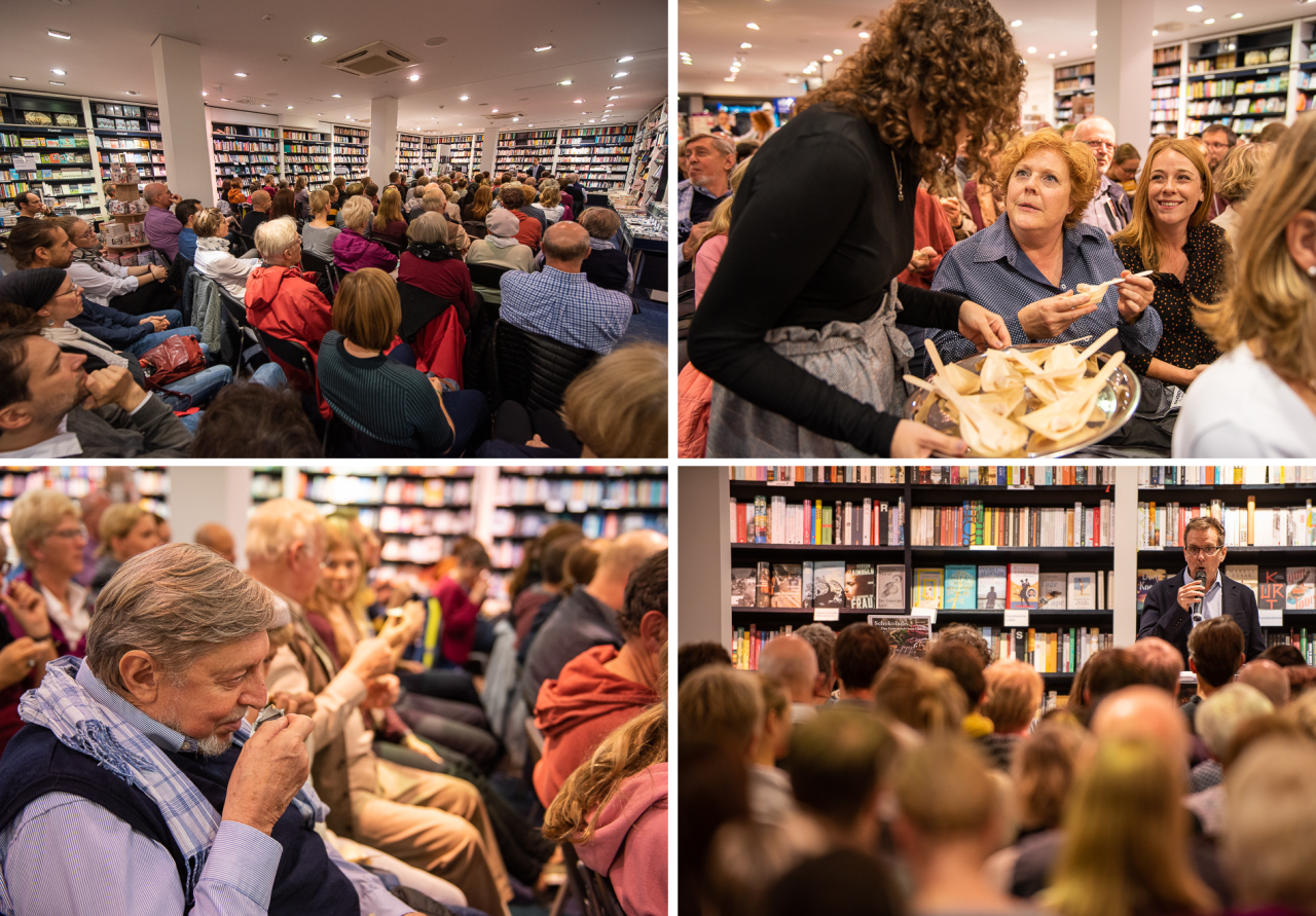 Kuliniarische Autoren-Lesung im Haus der Bücher, Münster