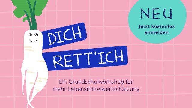 Key Visual von DICH RETT'ICH, dem Grundschulprojekt von RESTLOS GLÜCKLICH e. V.