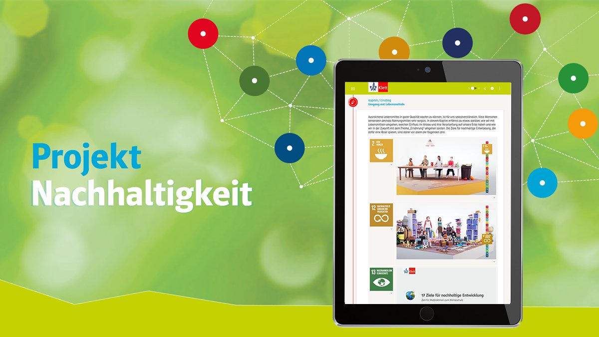 Das Projekt Nachhaltigkeit von Klett