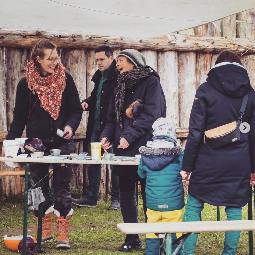 Anne-Charlotte Viriot im Museumsdorf Düppel, Berlin