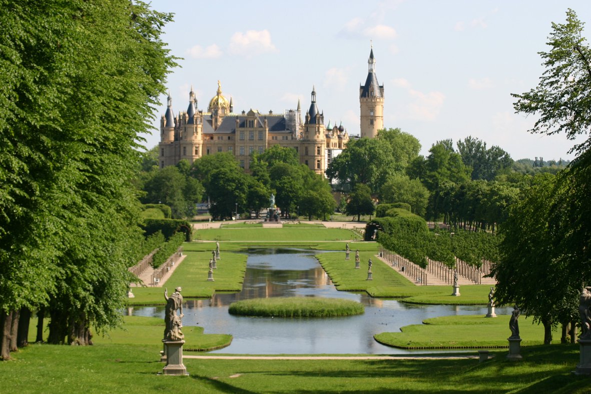 Blick auf das Schweriner Schloss.