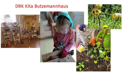 Umgestaltung unseres Außengeländes zum „Natur-Kinder-Garten“ und Erhalt der Gartenplakette „Natur im Garten“