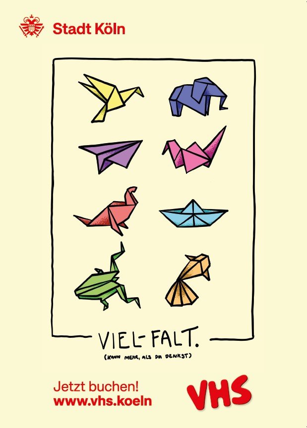 Semestermotiv "Vielfalt" der VHS Köln