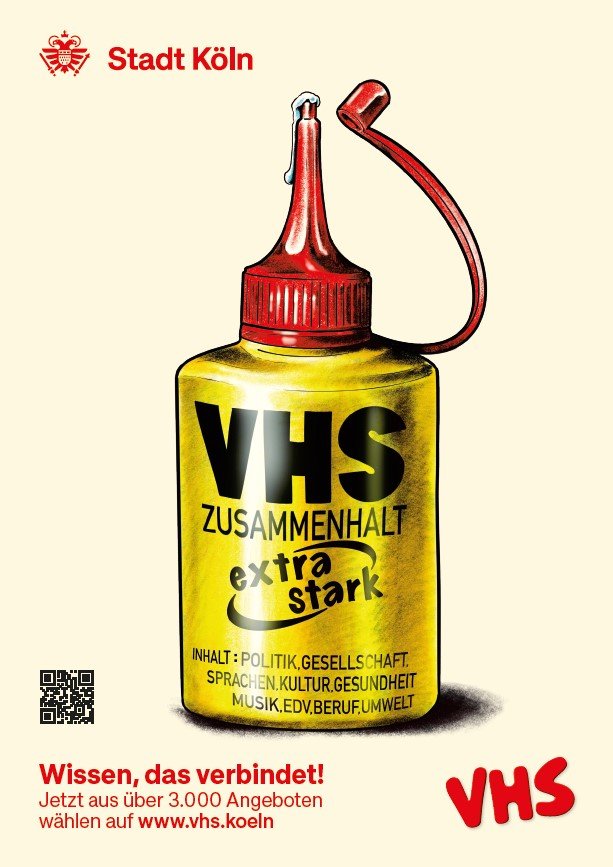 Semestermotiv "Zusammenhalt" der VHS Köln