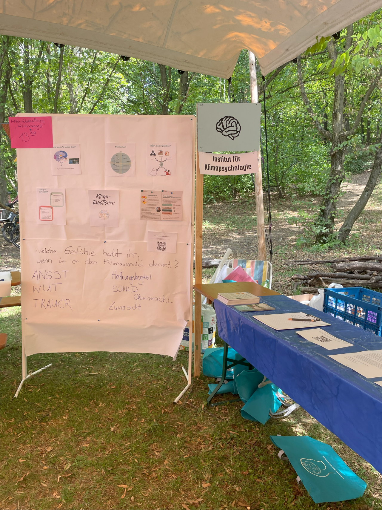 Workshop im Freien Zu Klimaemotionen
