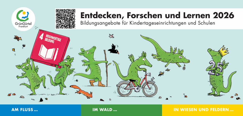 Entdecken, Forschen und Lernen - das Bildungsprogramm im GrünGürtel für Kita und Schule 2026
