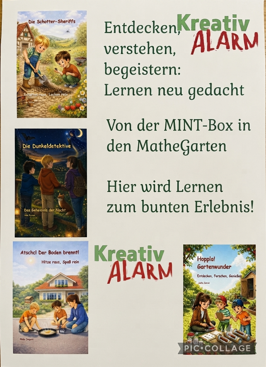Kinderbuchreihe KreativAlarm -- Sei kreativ und werde klimafit