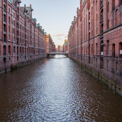 Kanal in der Hamburger Speicherstadt