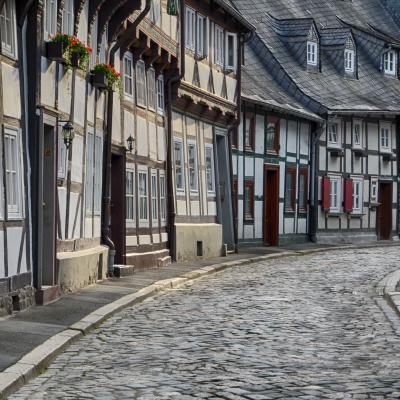 Straßenzug der Goslarer Altstadt