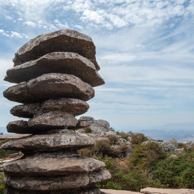 "El Tornillo" / "Die Schraube" im Massiv El Torcal, Dolmenstätten von Antequera