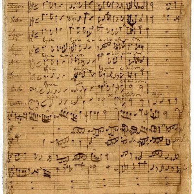 Autograph der h-Moll-Messe von Bach