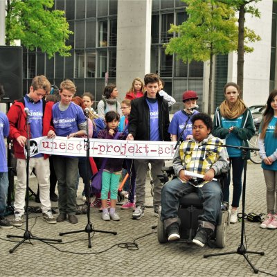 Inklusive Bildungskampagne im Berliner Regierungsviertel 