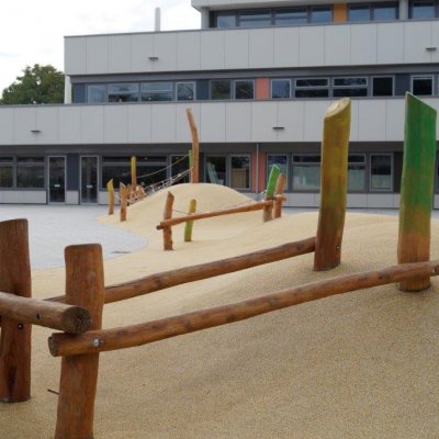 Sandspielplatz auf dem Schulhof