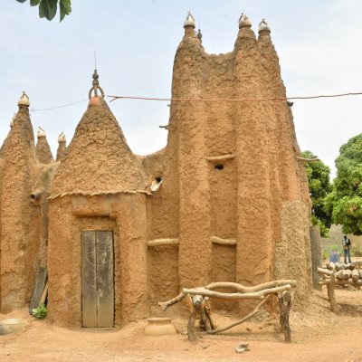 Moschee aus Lehm im sudanesischen Stil