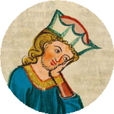 Ausschnitt Codex Manesse, Walther von der Vogelweide, Universitätsbibliothek Heidelberg, Public Domain