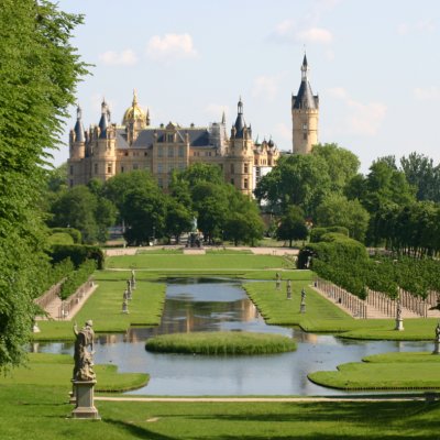 Blick auf das Schweriner Schloss.